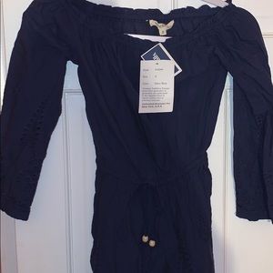 Navy blue romper